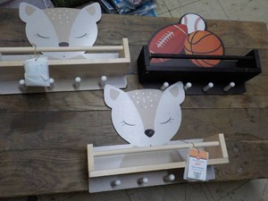3 Childrens Wall Hooks