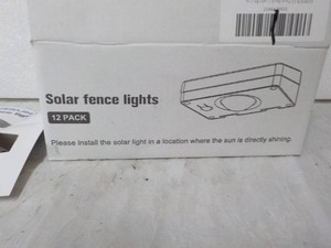 Niorsun 12 pack Solar Fence Lights
