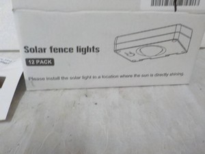 Niorsun 12 pack Solar Fence Lights