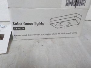 Niorsun 12 pack Solar Fence Lights