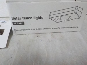 Niorsun 12 pack Solar Fence Lights