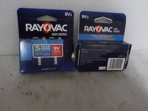 4 RayoVac 9V Batteries