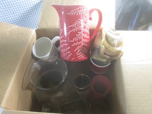 (BR3) Box of Glass Vases Etc