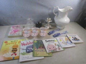 (F-2) New Razors and Tooth Brushes, Kids Books and Other Misc