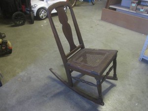 (RMC) Vintage Smaller Wood Rocking Chair