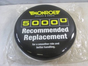 (C-3) Vintage NOS Monroe Shocks & Struts Promotional Padded Round BarShop Stool Seat - New Old Stock