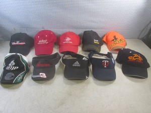 (CSB) Assorted Caps and Visors - Dale Sr and Jr, Budweiser, Winchester, Orange County Choppers, MN Twins Etc