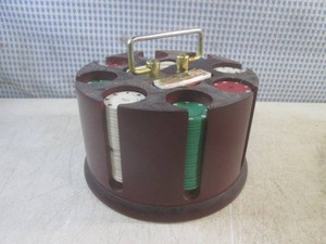 (BSB) Vintage Poker Chip Carousel Set