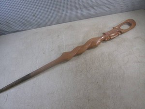 (H-1) Vintage Handcarved Wood Walking Stick