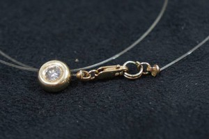 14k Yellow Gold Diamond Pendant