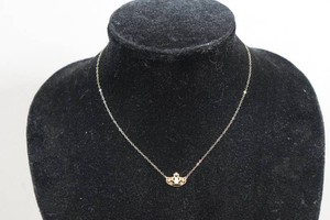 14k Yellow Gold Pearl Pendant with Chain