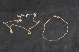 14k Yellow Gold Necklace and Bracelet