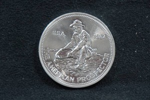 1984 Engelhard American Prospector 1 Ounce Silver Coin