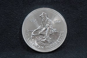1984 Engelhard American Prospector 1 Ounce Silver Coin