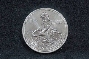 1984 Engelhard American Prospector 1 Ounce Silver Coin