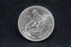 1984 Engelhard American Prospector 1 Ounce Silver Coin