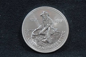 1984 Engelhard American Prospector 1 Ounce Silver Coin
