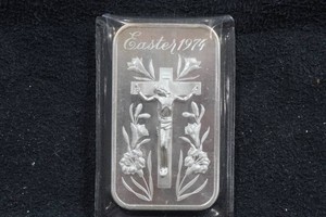 Madison Mint Easter 1974 1 Ounce Silver Bar