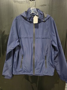 Port Authority Navy Hooded Zip Jacket Size M