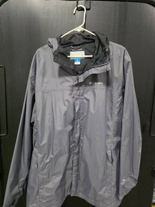Columbia Gray Omni-Tech Waterproof Zip Jacket - Size XLT