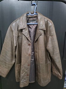 Giverny Brown Leather Jacket - Size S