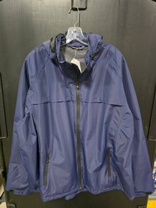 Port Authority Navy Hooded Jacket - Size 3XL