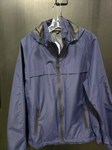 Port Authority Navy Hooded Jacket - Size M