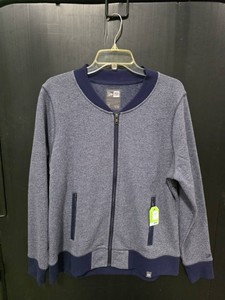 New Era Ladies Heather Blue Zip Bomber Jacket - Size XL