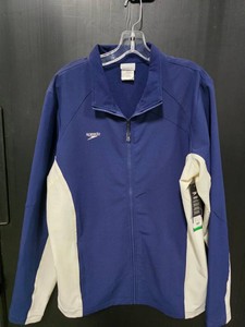 Speedo NavyWhite Full-Zip Track Jacket - Size L
