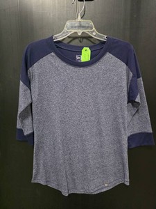 New Era GrayNavy Raglan T-Shirt - Size S