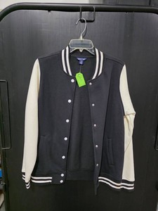 Sport-Tek Ladies BlackWhite Varsity Jacket - Size S