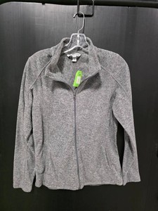 Port Authority Ladies Gray Fleece Full-Zip Jacket - Size M