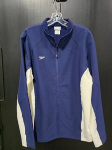 Speedo NavyWhite Full-Zip Track Jacket - Size L