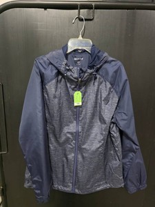 Sport-Tek Ladies Navy Heather Hooded Zip Jacket - Size L