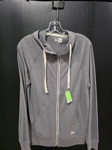 New Era Gray Zip Hoodie - Size S