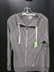 New Era Gray Zip Hoodie - Size M