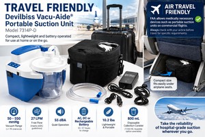 MSRP $600 LIKE NEW DEVILBISS VACU-AIDE PORTABLE BATTERY OPERATED SUCTION UNIT, MODEL 7314P-D WITH CANISTER &amp CARRYING BAG PLUS EXTRAS MANY OTHER USES FOR SMALL AREA SUCTION NEEDS