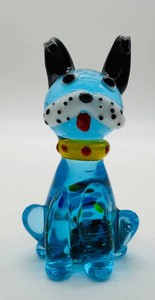 Art Glass Dog Figurine - 4