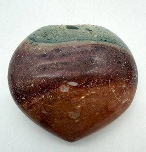 Polished Ocean Jasper Palm Stone