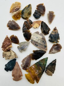 Assorted Stone Arrowheads - 28 Pieces