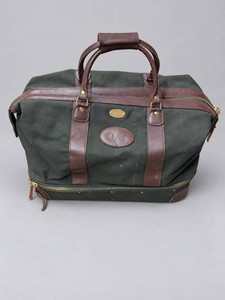 Orvis Canvas Travel Duffel Bag With Leather Trim
