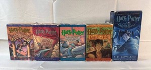 Harry Potter Unabridged Audiobooks on Cassette (Lot of 5)