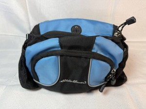 Vintage Eddie Bauer Blue Multi-Compartment Waist Pack