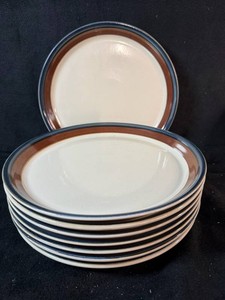Mikasa Potters Art PF003 Fire Song Dinner Plates (Lot of 8)