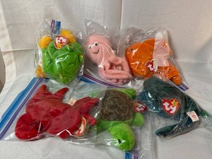 Ty Beanie Babies Plush Animal Assortment (Lot of 6)