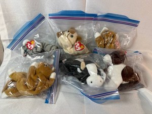 TY Beanie Babies Plush Animal Assortment (Lot of 6)