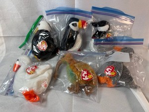 Ty Beanie Babies Assorted Plush Animals (Lot of 6)