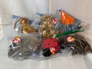Ty Beanie Babies Plush Animal Assortment (Lot of 6)