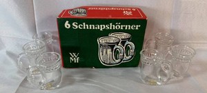 WMF Schnapshrner Glass Schnapps Mugs - Set of 6