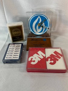 Vintage Medtronic Award, SWE Plaque, Republic Airlines & 3M Mixed Lot